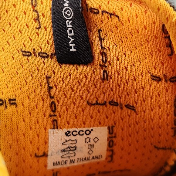 Ecco Biom Yak Hydro Max Men Size 11/11.5 EU 45 Leather Brown Golf Spikes Shoes - Picture 10 of 11